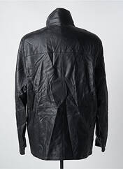 Veste en cuir noir BILLTORNADE pour homme seconde vue