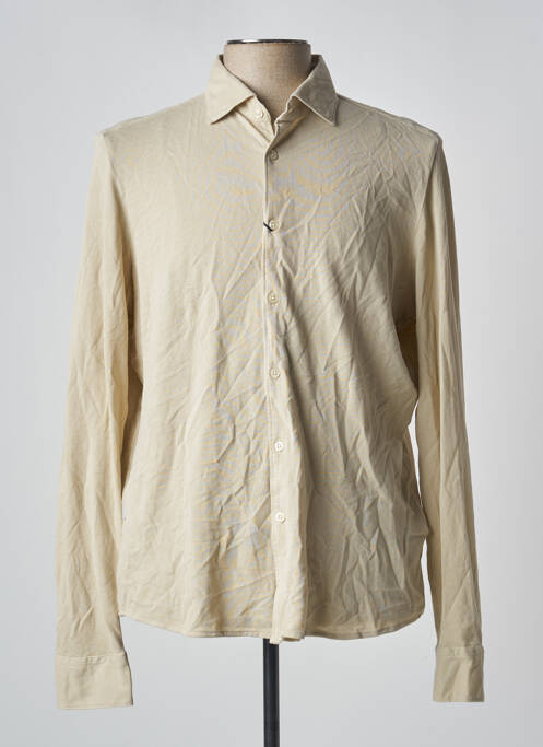 Chemise manches longues beige FACONNABLE pour homme