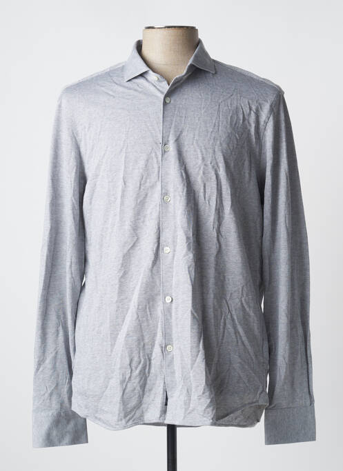 Chemise manches longues gris FACONNABLE pour homme