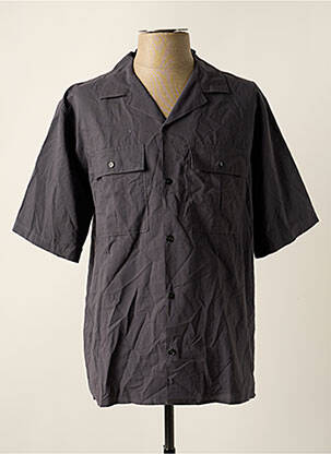 Chemise manches courtes col tailleur gris THE KOOPLES homme