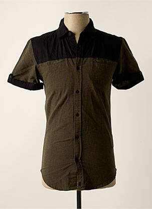 Chemise manches courtes poches vert LIBERTO homme