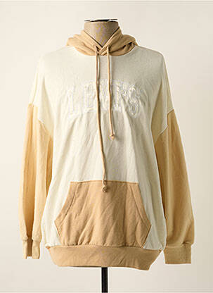 Sweat-shirt à capuche broderie manches longues beige LEVI'S homme