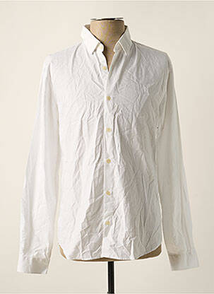 Chemise manches longues blanc BALIBARIS pour homme