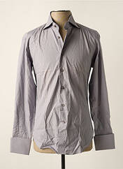 Chemise manches longues gris COTON DOUX pour homme seconde vue