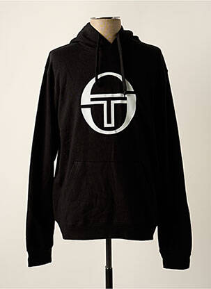 Sweat-shirt à capuche noir SERGIO TACCHINI pour homme