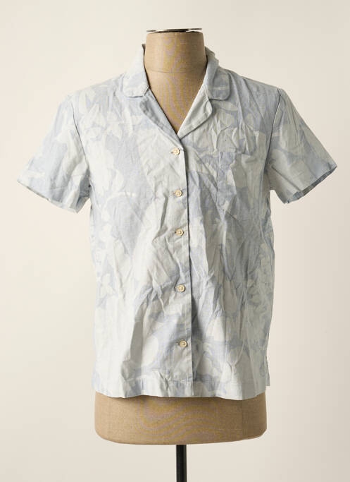 Chemise manches courtes col tailleur gris DOCKERS homme