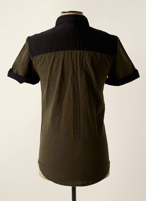 Chemise manches courtes vert LIBERTO pour homme