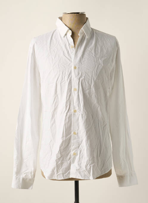 Chemise manches longues blanc BALIBARIS pour homme