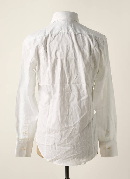 Chemise manches longues blanc COTON DOUX pour homme