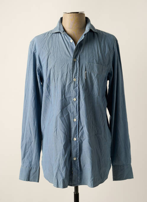 Chemise manches longues bleu FACONNABLE pour homme