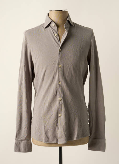 Chemise manches longues gris FACONNABLE pour homme