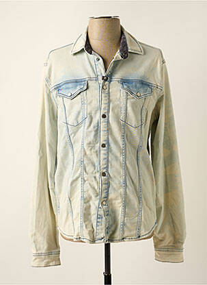 Chemise manches longues manches longues bleu KAPORAL homme