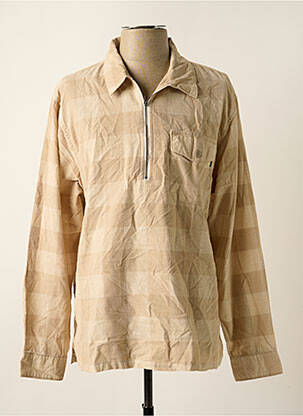 Chemise manches longues poches beige DOCKERS homme