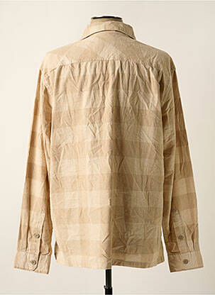 Chemise manches longues poches beige DOCKERS homme