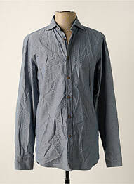 Chemise manches longues manches longues bleu FACONNABLE homme