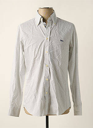 Chemise manches longues manches longues bleu HARMONT & BLAINE homme