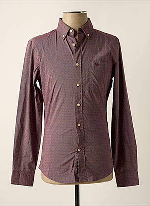 Chemise manches longues manches longues rouge DOCKERS homme