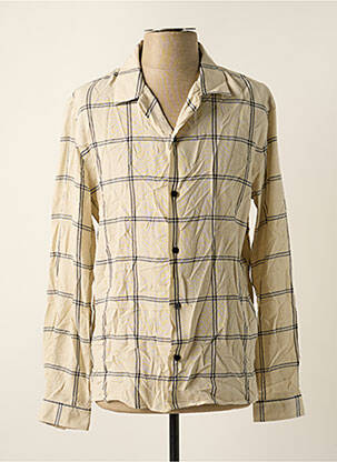 Chemise manches longues manches longues beige THE KOOPLES homme
