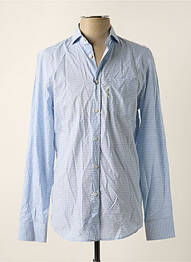 Chemise manches longues poches bleu FACONNABLE homme