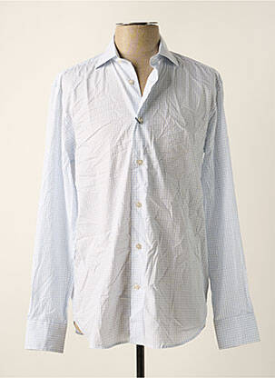 Chemise manches longues manches longues bleu FACONNABLE homme