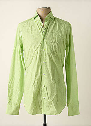 Chemise manches longues imprimé fantaisie vert BLUE INDUSTRY homme