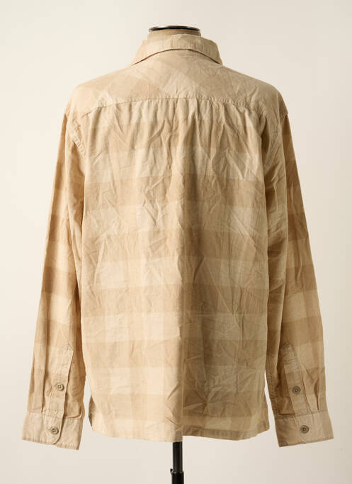 Chemise manches longues manches longues beige DOCKERS homme