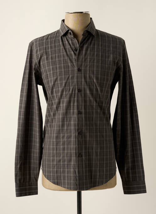 Chemise manches longues imprimé écossais gris DOCKERS homme