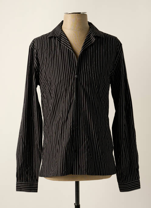 Chemise manches longues imprimé rayures noir THE KOOPLES homme