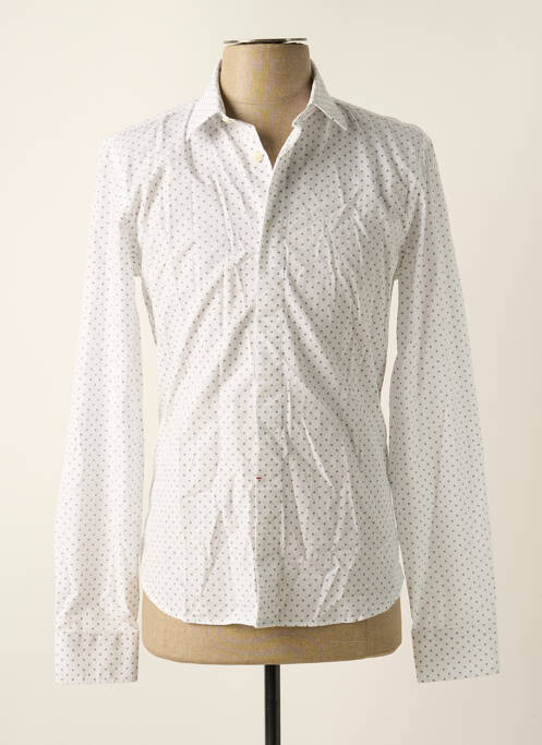 Chemise manches longues blanc CHEVIGNON pour homme