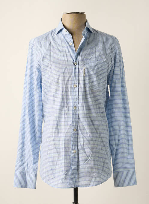 Chemise manches longues bleu FACONNABLE pour homme