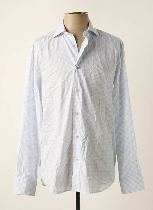 Chemise manches longues bleu FACONNABLE pour homme