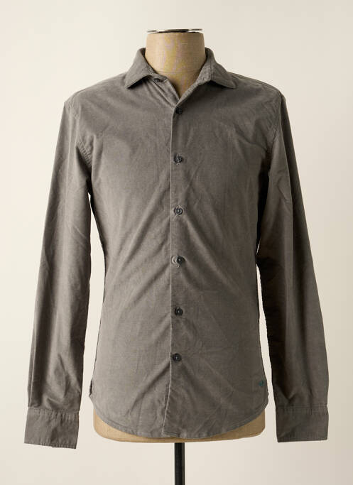 Chemise manches longues gris DOCKERS pour homme