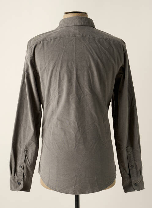 Chemise manches longues gris DOCKERS homme