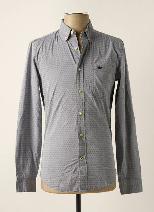 Chemise manches longues gris DOCKERS pour homme