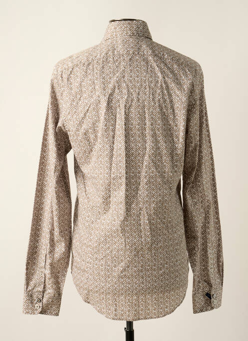 Chemise manches longues marron BLUE INDUSTRY pour homme