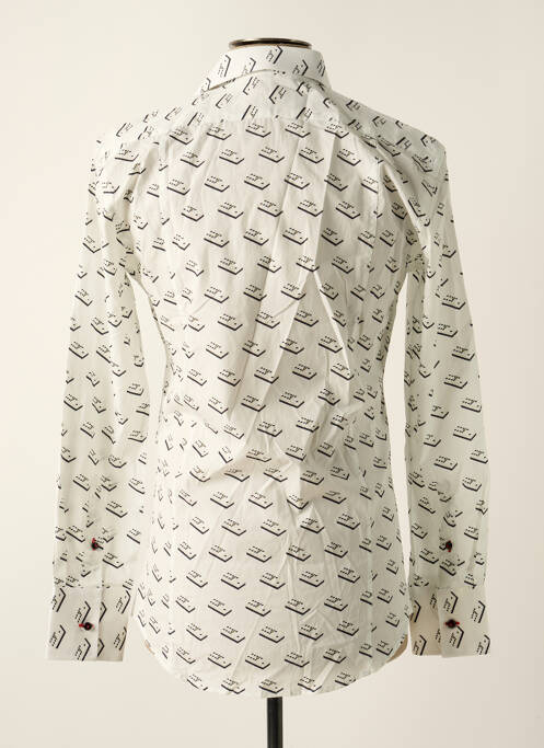 Chemise manches longues noir COTON DOUX pour homme