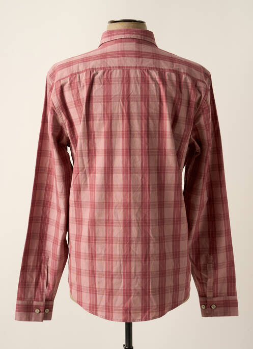 Chemise manches longues rouge DOCKERS pour homme