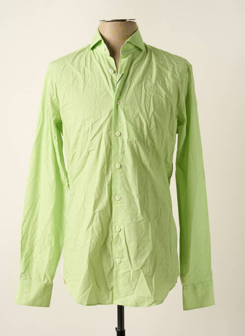 Chemise manches longues vert BLUE INDUSTRY pour homme