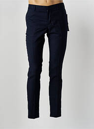 Pantalon chino fermeture zippée sous rabat avec crochet taille normale bleu THE KOOPLES homme