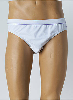 Slip de bain effet matière satinée blanc HARMONT & BLAINE homme