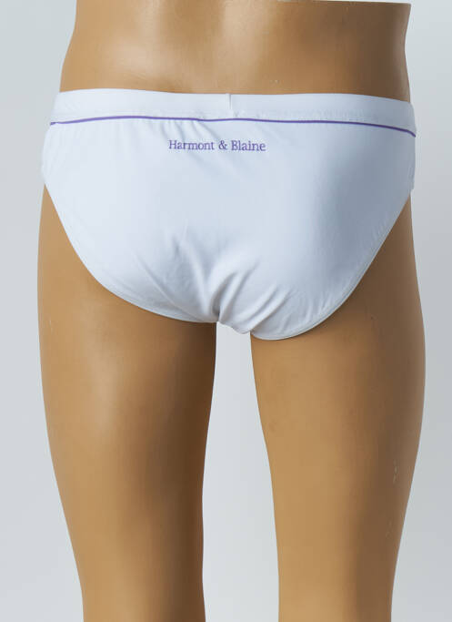 Slip de bain blanc HARMONT & BLAINE pour homme
