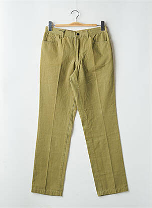 Pantalon slim tissage popeline taille normale vert CONTE OF FLORENCE femme