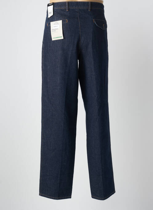 Jeans coupe droite fermeture zippée sous rabat boutonné taille normale bleu DOCKERS homme