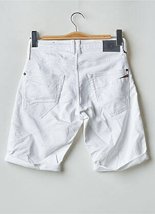 Bermuda coupe droite blanc LE TEMPS DES CERISES homme