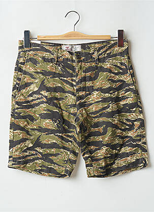 Bermuda coupe droite vert CHEVIGNON homme