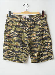 Bermuda coupe droite vert CHEVIGNON homme