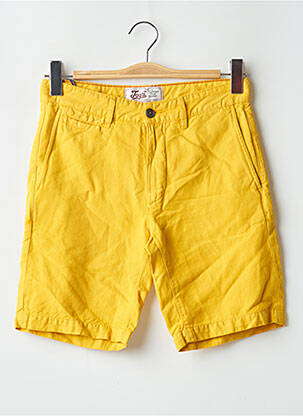 Bermuda coupe droite jaune CHEVIGNON homme