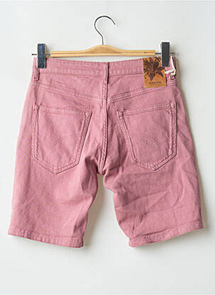 Bermuda coupe droite rose OXBOW homme