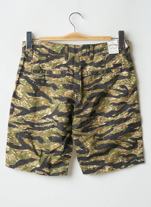 Bermuda coupe droite vert CHEVIGNON homme