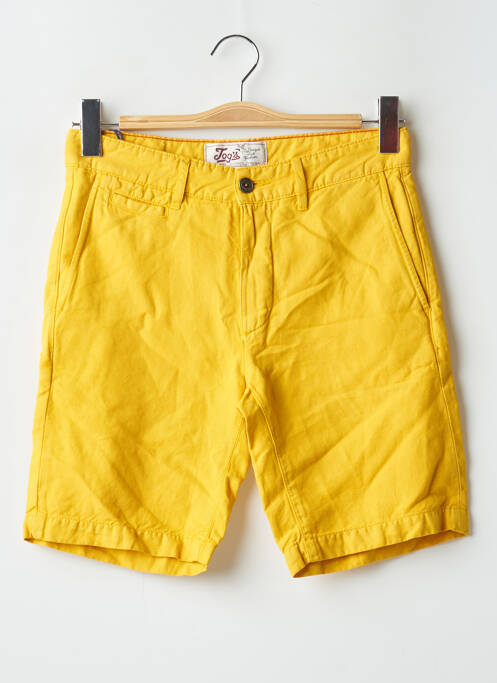 Bermuda coupe droite jaune CHEVIGNON homme
